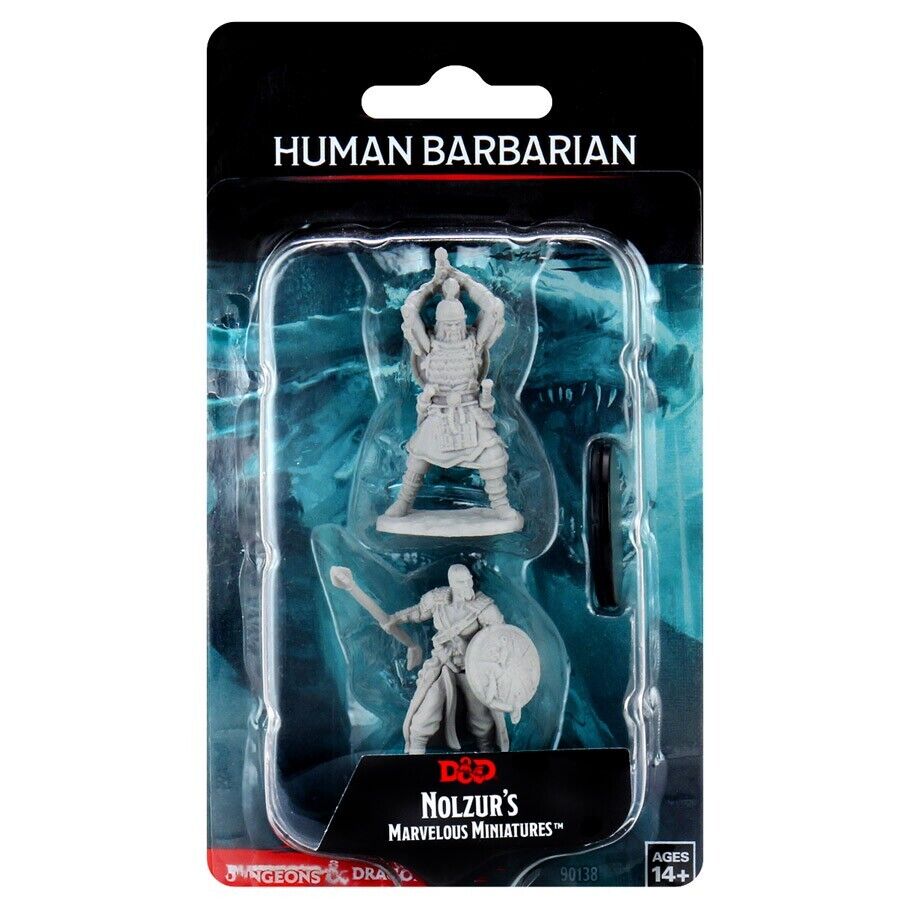 Wizkids Nolzur's Marvelous Miniatures D and D Human Male Barbarian WZK90138