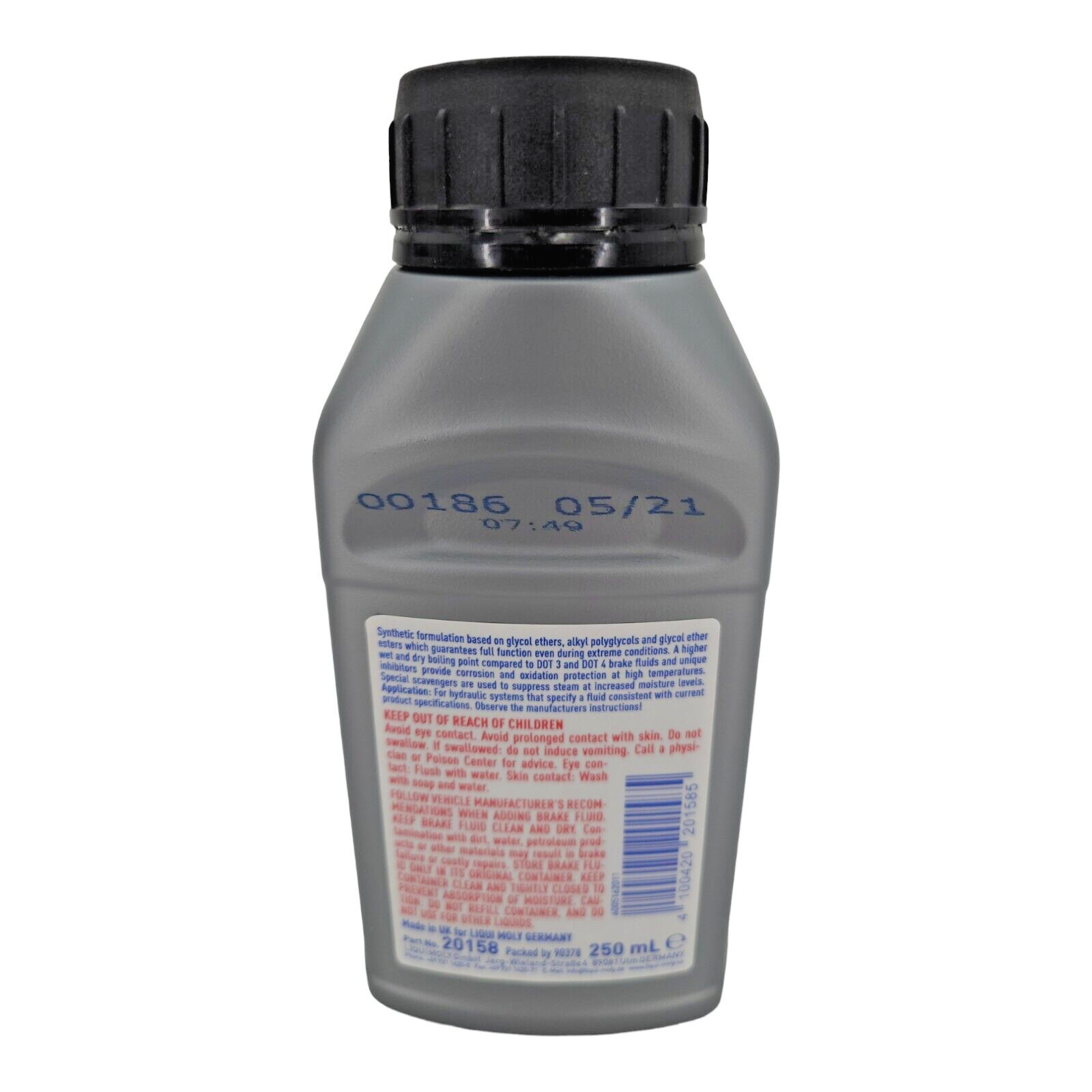 Liqui Moly DOT 5.1 Brake Fluid 8.4 Fluid Ounces 20158