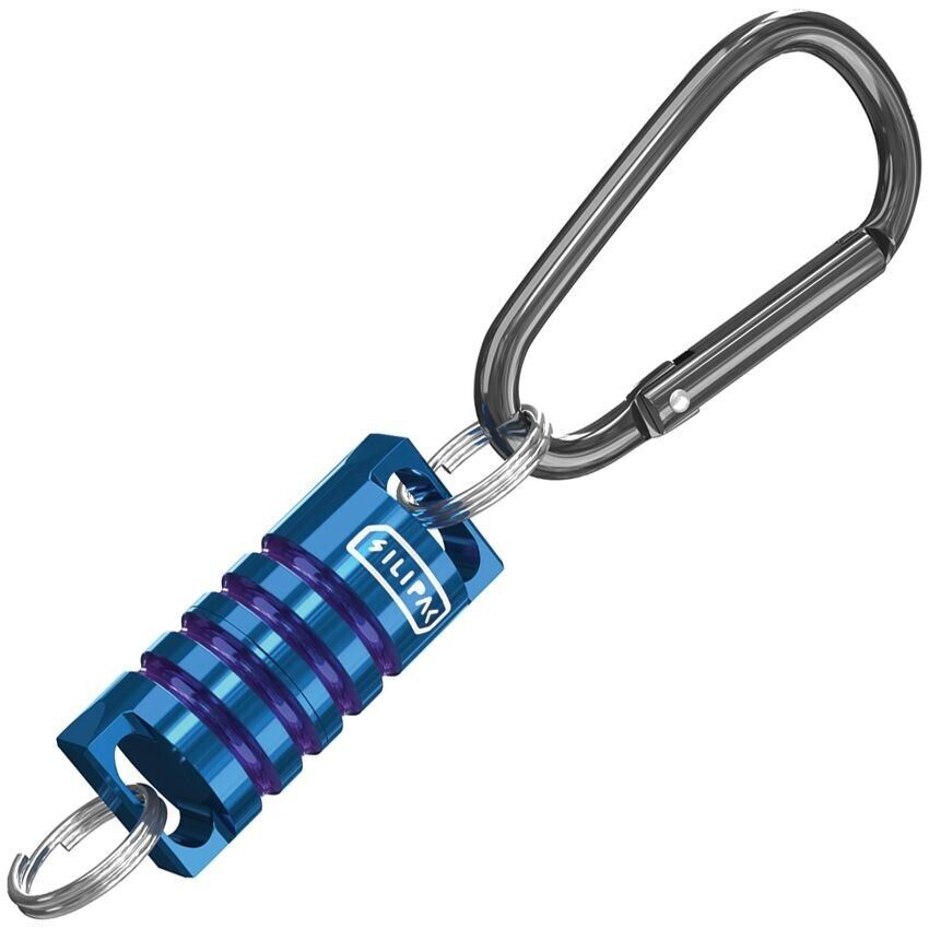 SILIPAC Titanium Secure Quick Release Magnet Belt Key Ring With EDC Blue