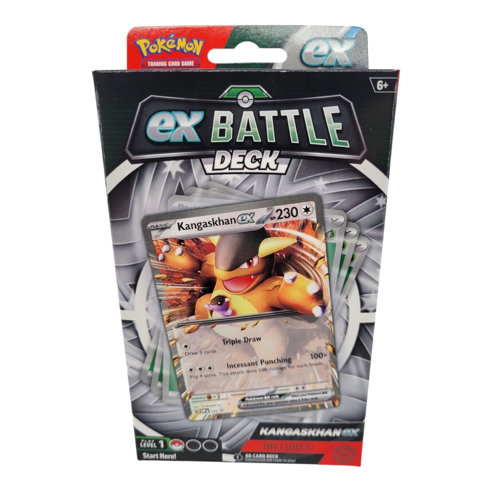 Nintendo Pokemon TCG Kangaskhan ex Battle Deck Factory Sealed Box 60 Card Deck