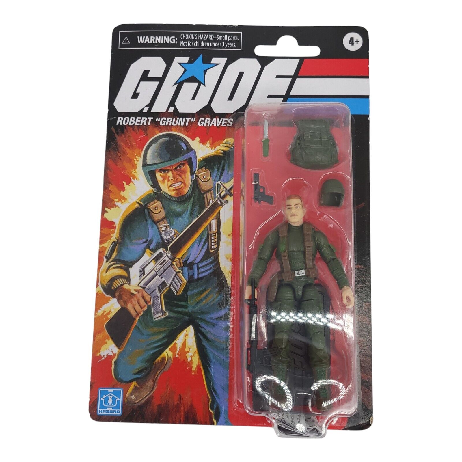 Hasbro GI Joe Retro Robert GRUNT Graves 4 Inch Action Figure 2021