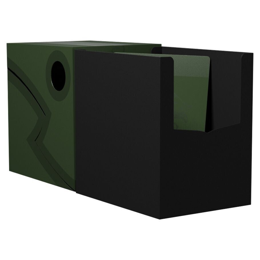 Dragon Shield Double Shell Forest Green Black Deck Box Card Box