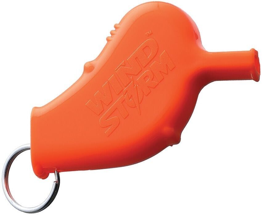 All Weather Safety Whistle Windstorm Loud Alarming Keyring Usable Underwater