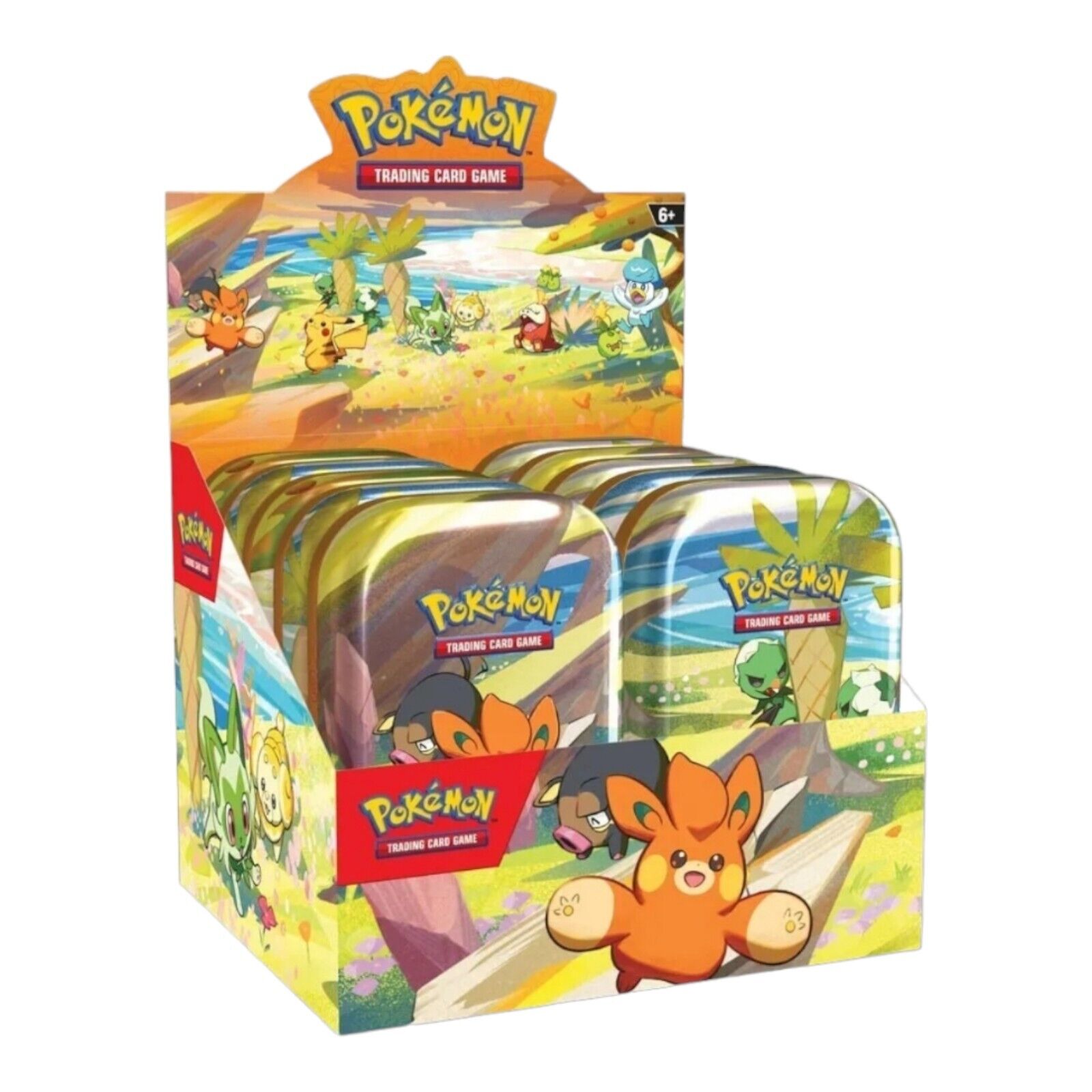 Nintendo Pokemon TCG Paldea Friends Mini Tin Display Factory Sealed 10 Tins