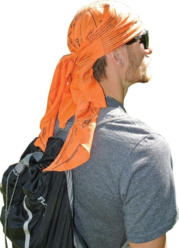 Survival Metrics Head For Survival Bandana With Info Throughout Versatile Orange