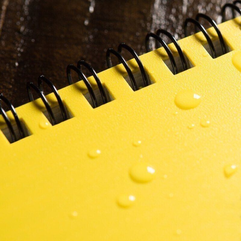 Rite in the Rain Notebook Weatherproof Side Spiral Yellow Cover 4 5/8" x 7"