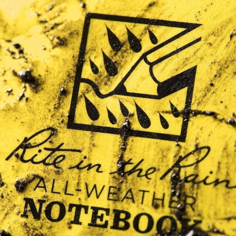 Rite in the Rain Notebook Weatherproof Side Spiral Yellow Cover 4 5/8" x 7"