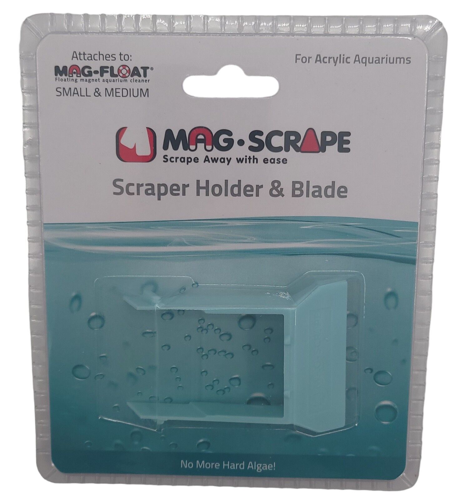 Mag Float Acrylic Scraper Holder and Blade Size Small Medium