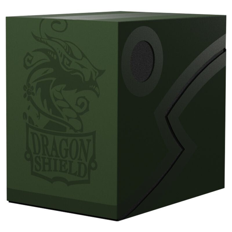 Dragon Shield Double Shell Forest Green Black Deck Box Card Box