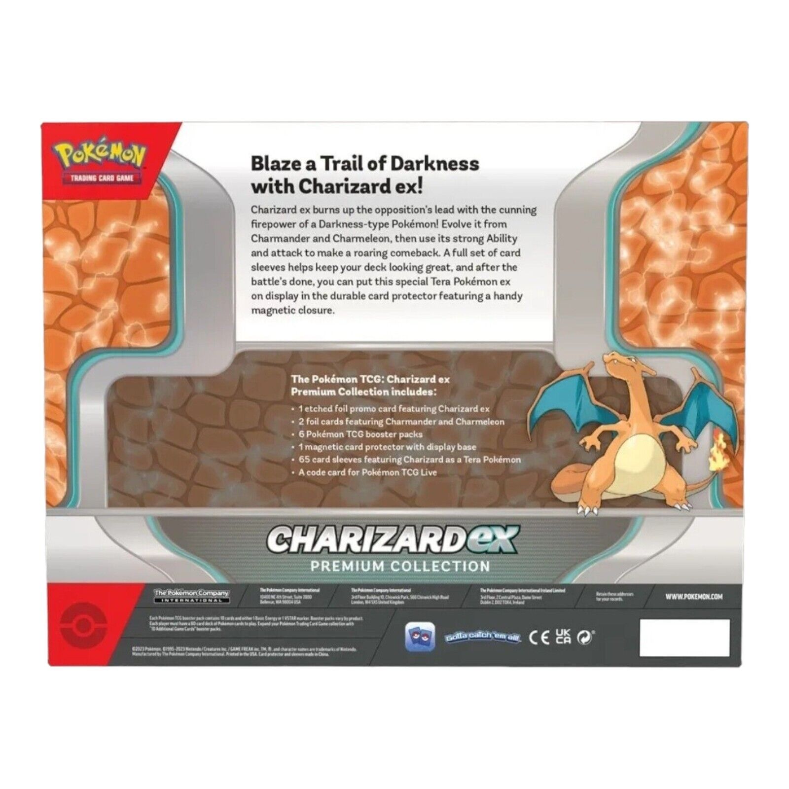 Nintendo Pokemon TCG Charizard ex Premium Collection Box 6 Booster Packs