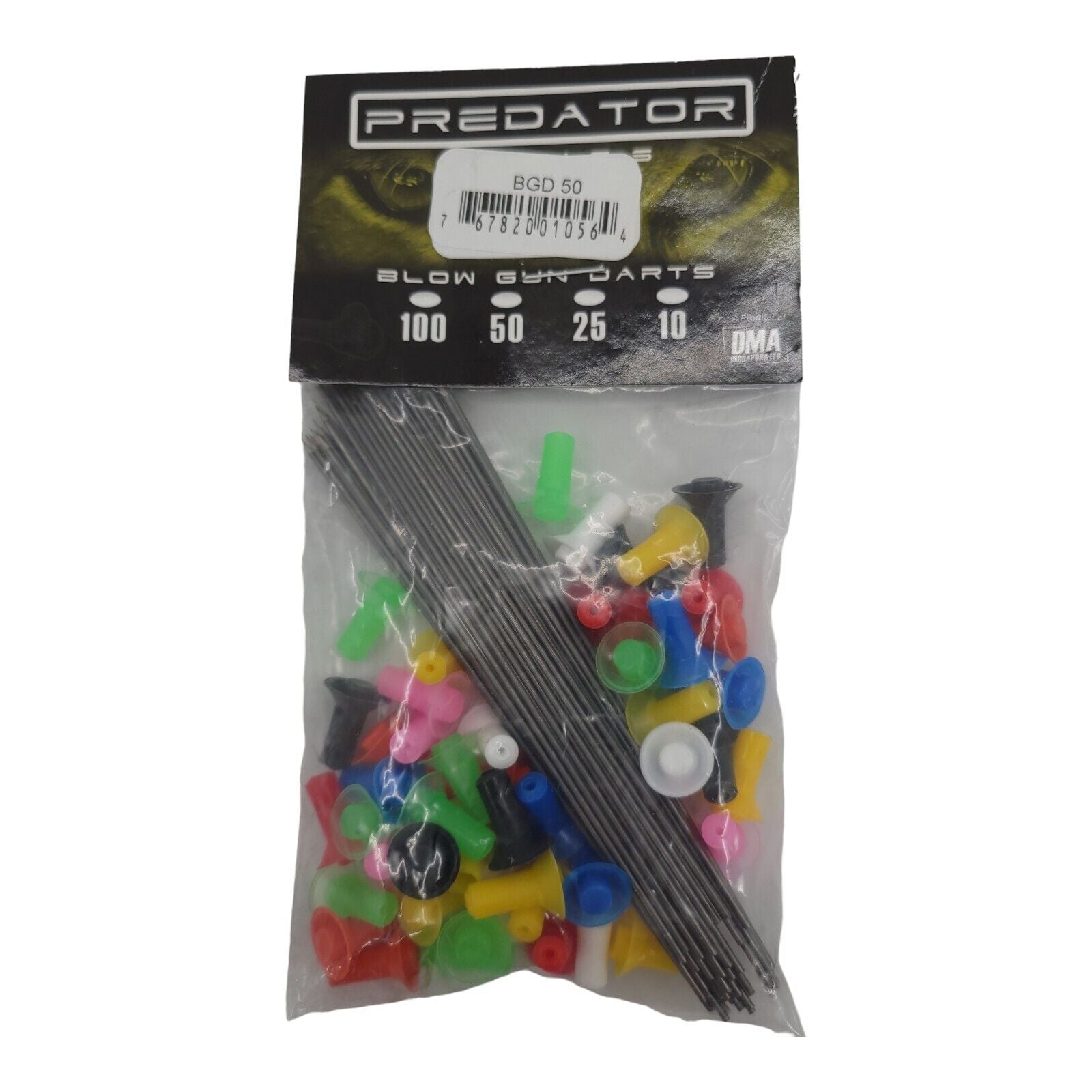 Predator Blowgun Target Darts BGD50 Pack of 50 Long Shaft Sharp Tip Darts