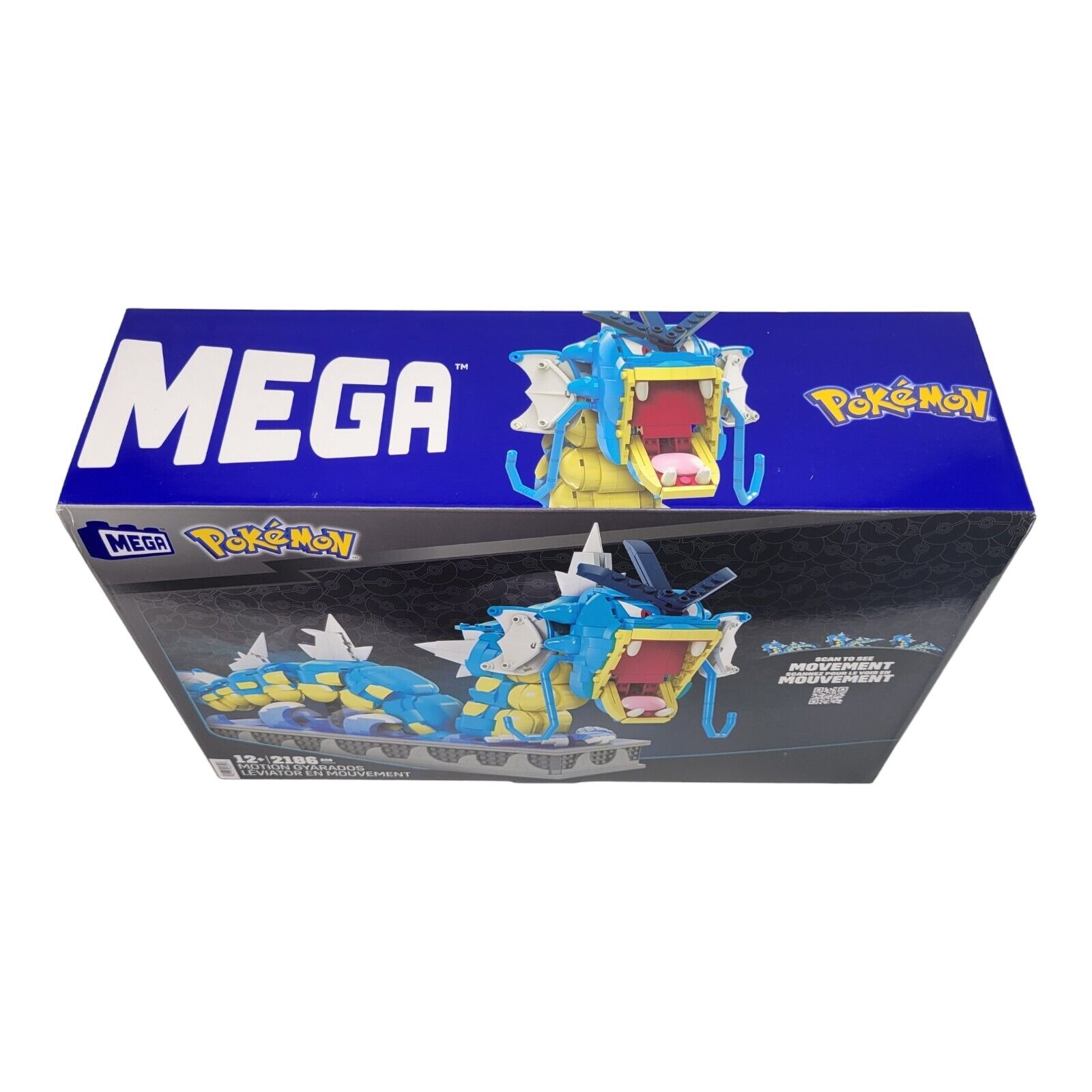 Mega Nintendo Pokemon Motion Gyarados Building Toy 2186 Pieces Moving Mouth Tail