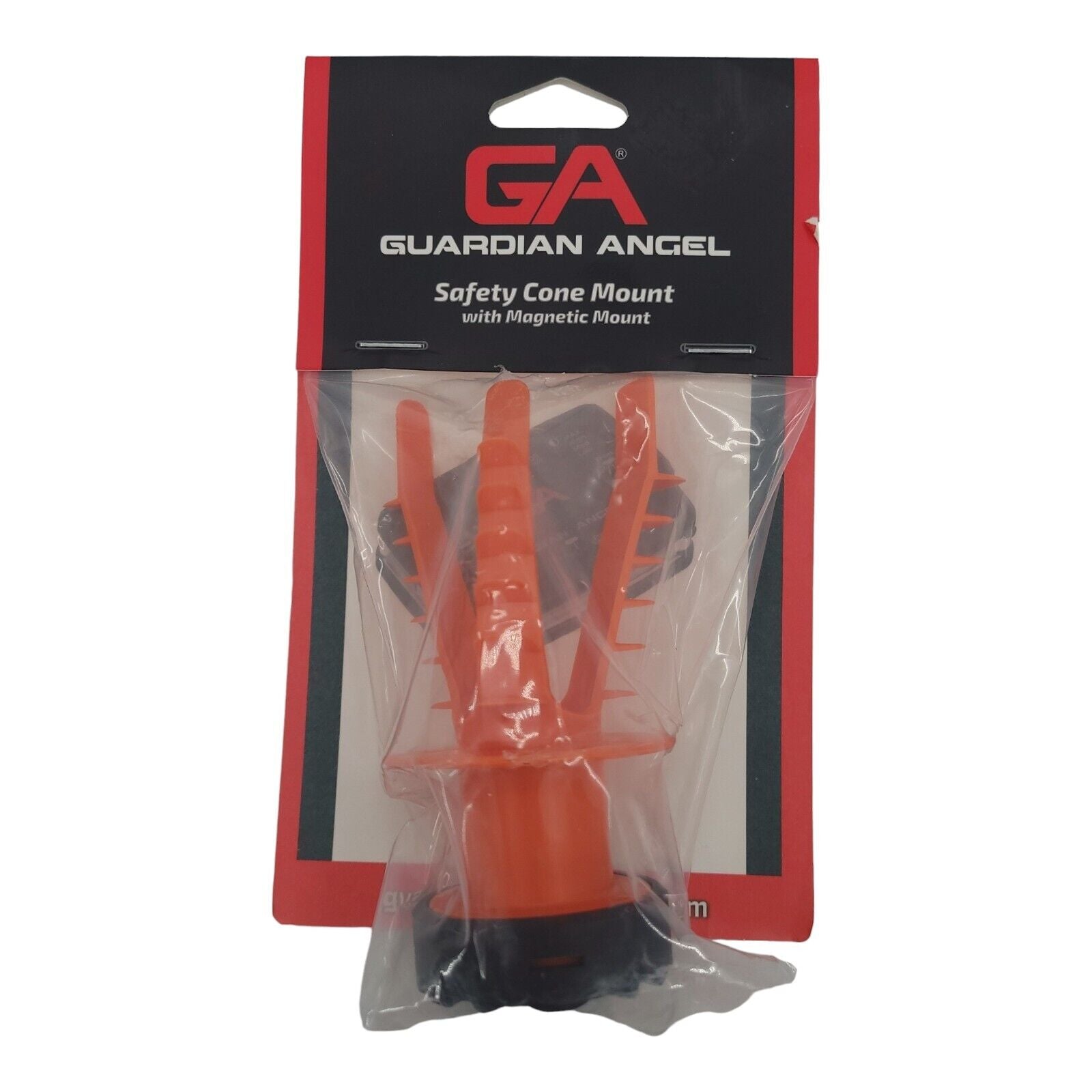 Guardian Angel Elite Construction Safety Cone Mount Orange w Magnetic Mount