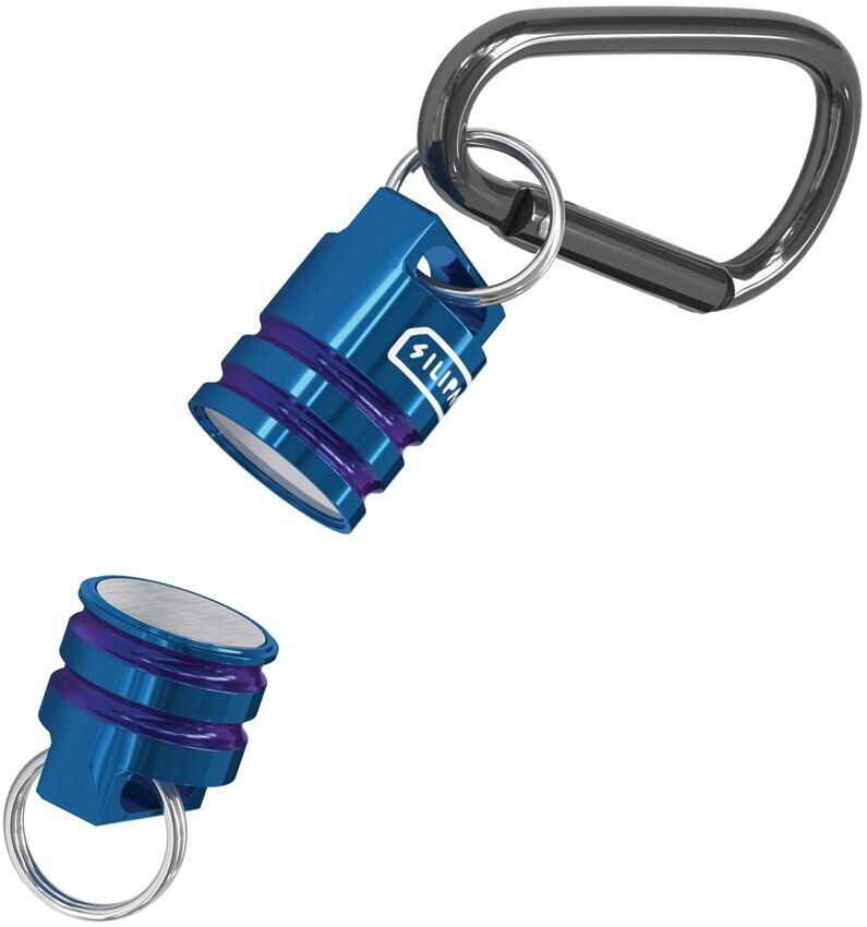 SILIPAC Titanium Secure Quick Release Magnet Belt Key Ring With EDC Blue