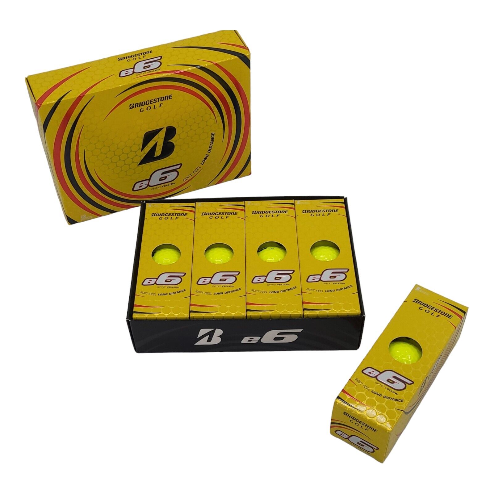 Bridgestone Golf Balls e6 Yellow with Bonus Sleeve