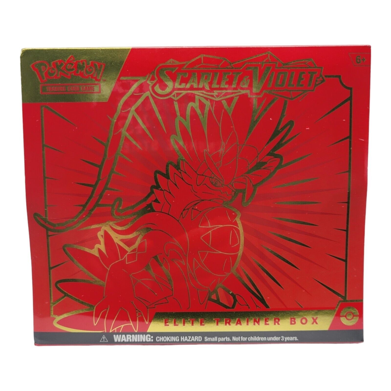 Nintendo Pokemon TCG Scarlet and Violet Koraidon Elite Trainer Box Red