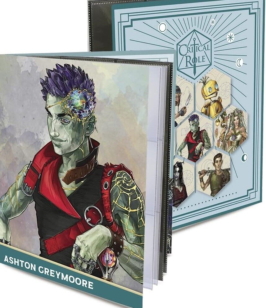 Critical Role Bells Hells Ashton Greymoore RPG Folio with Stickers