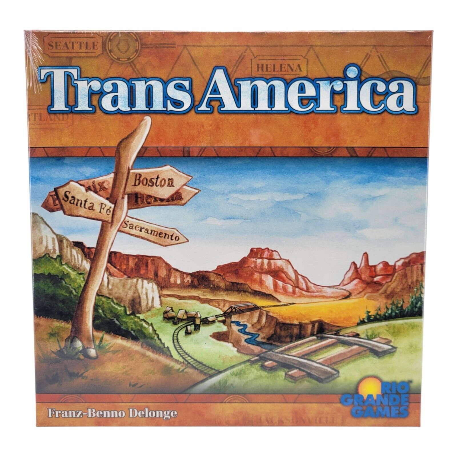 Trans America Train Board Game Rio Grande TransAmerica RGG 201 Family