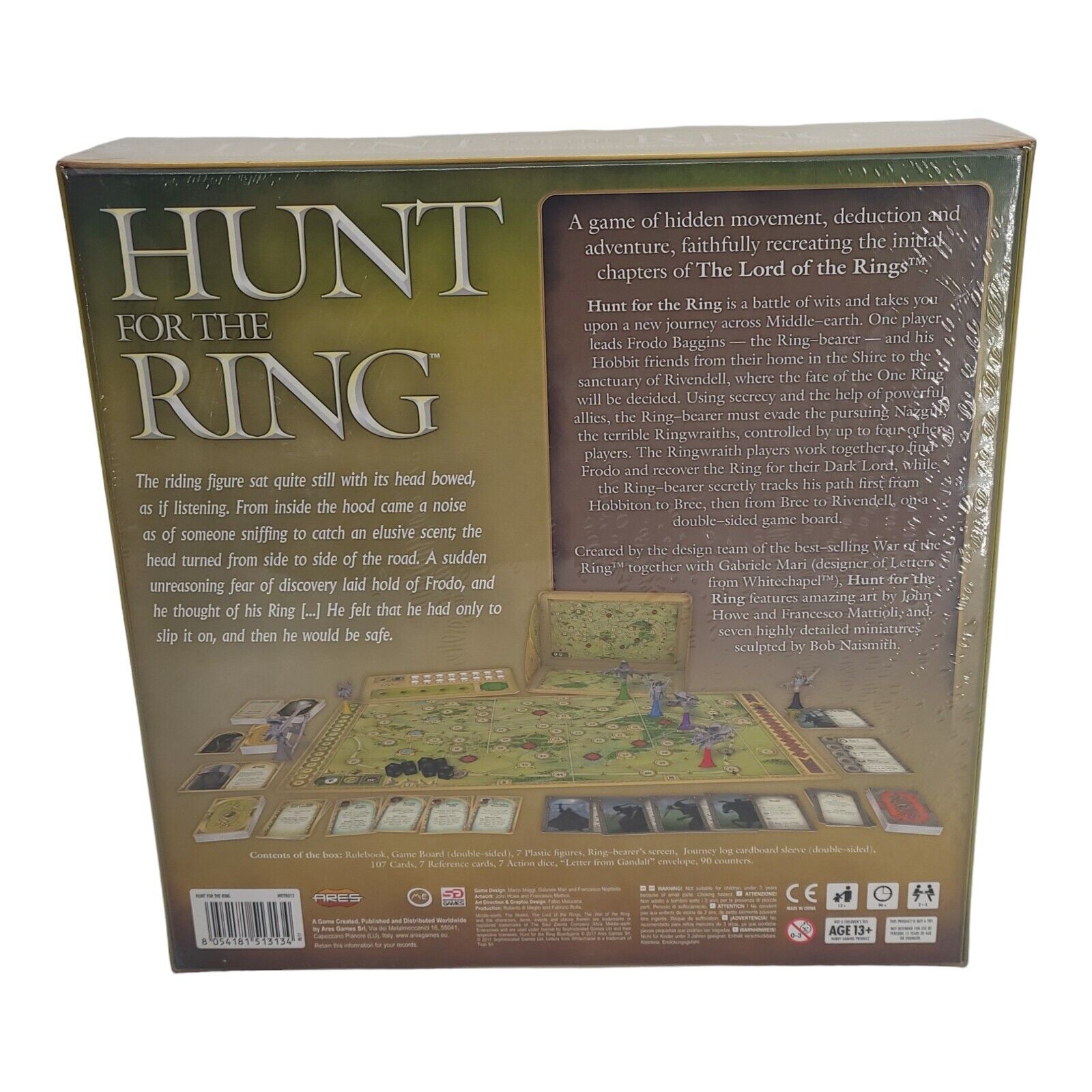 Ares Games Hunt For The Ring Strategy Board Game for 2 Players Ages 12 and Up