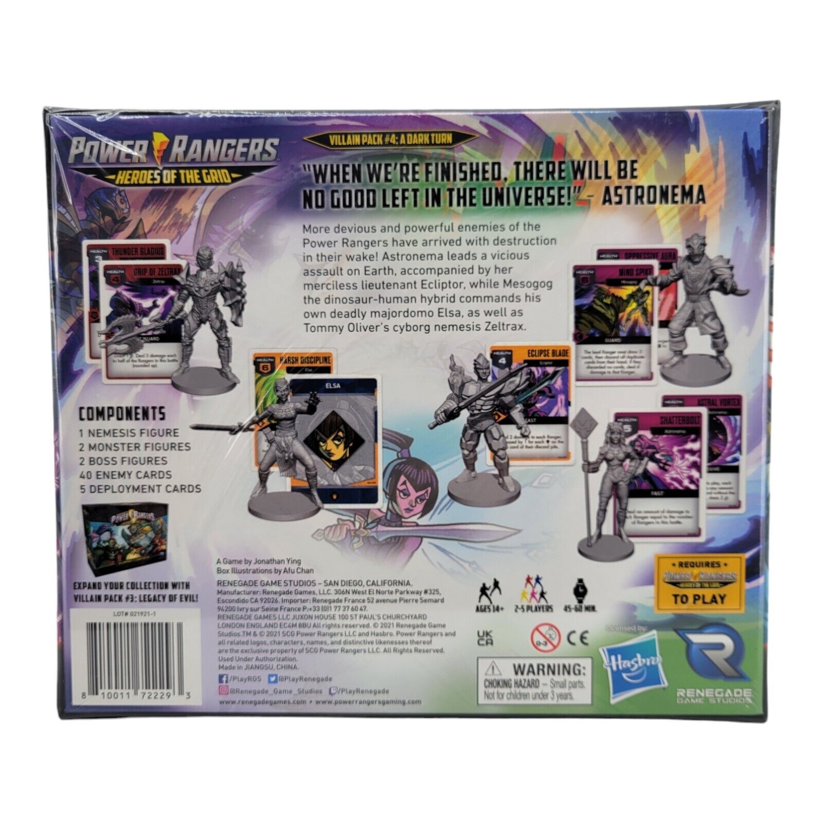 Power Rangers Heroes of the Grid Villain Pack #4 A Dark Turn Board Game Renegade