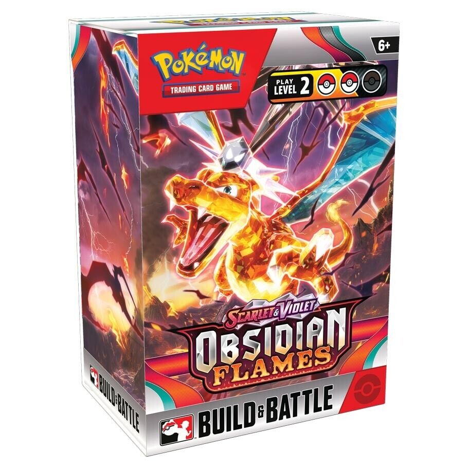 Nintendo Pokemon Scarlet and Violet Obsidian Flames Build and Battle Kit Box TCG