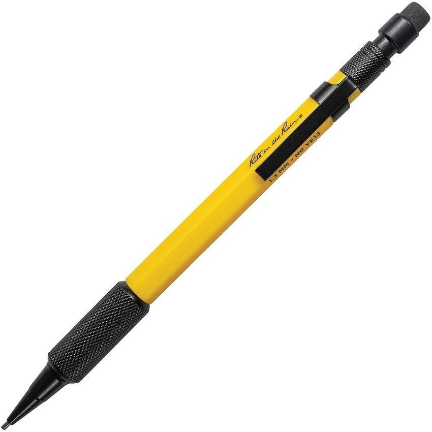 Rite In The Rain Tough Mechanical Pencil Rust and Weatherproof YE13 Yellow 1.3mm