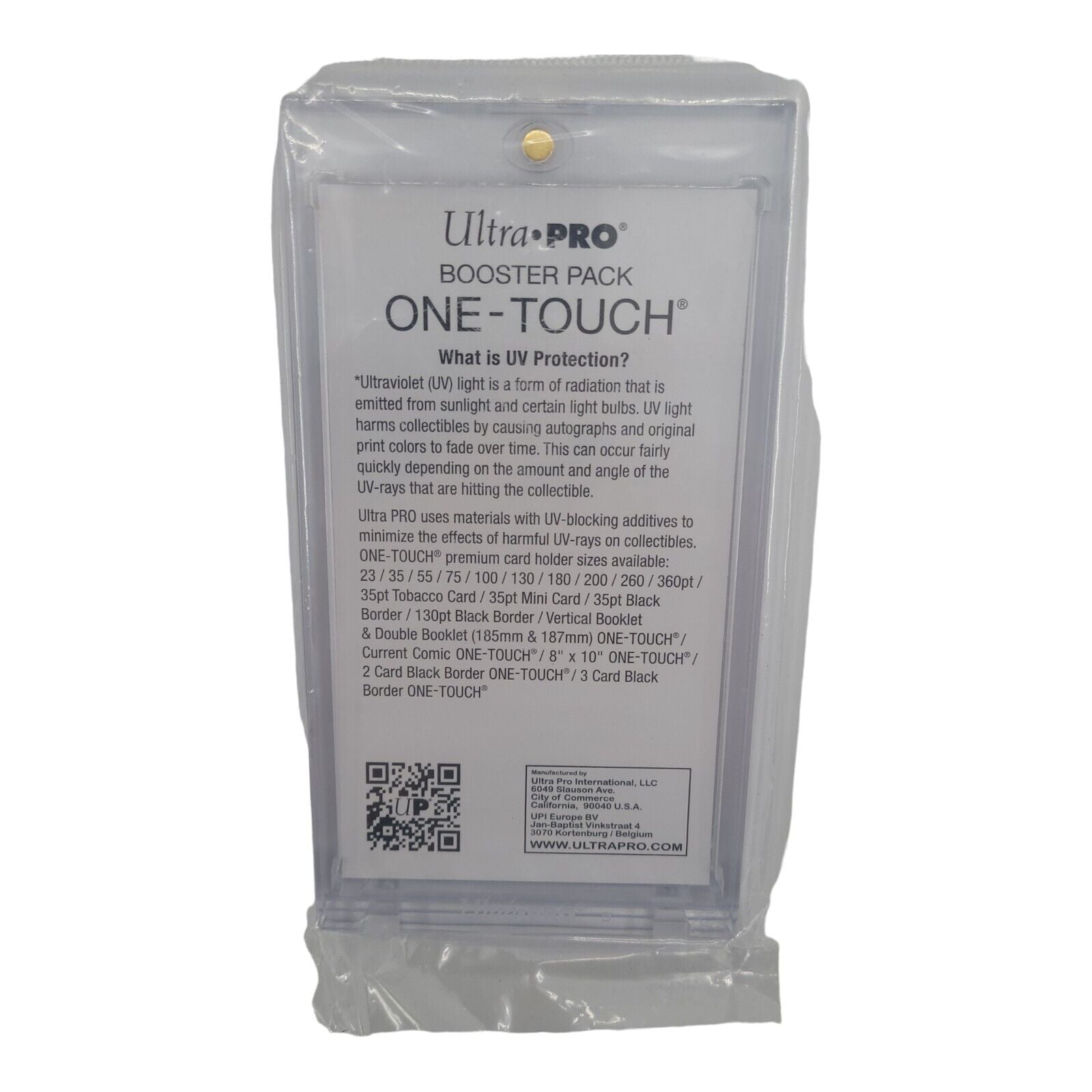 Ultra-Pro One-Touch UV Booster Pack Holder With Magnetic Closure