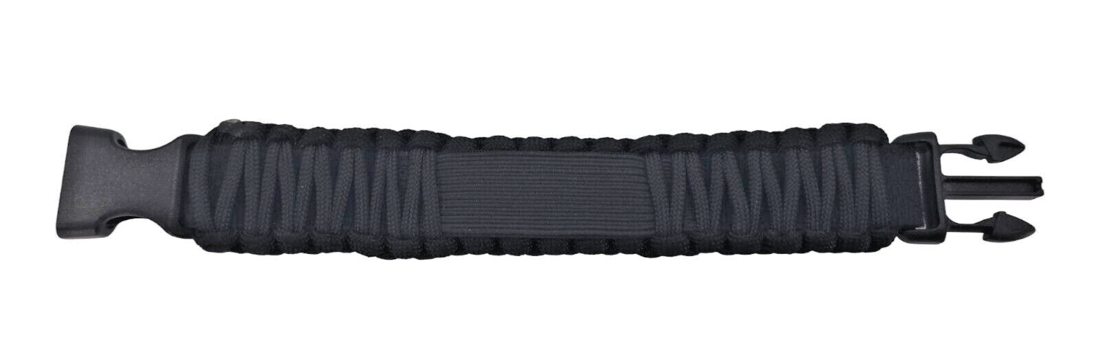 Survco Tactical WBBLKADJGS1 Replacement ParaCord Watch Band Black