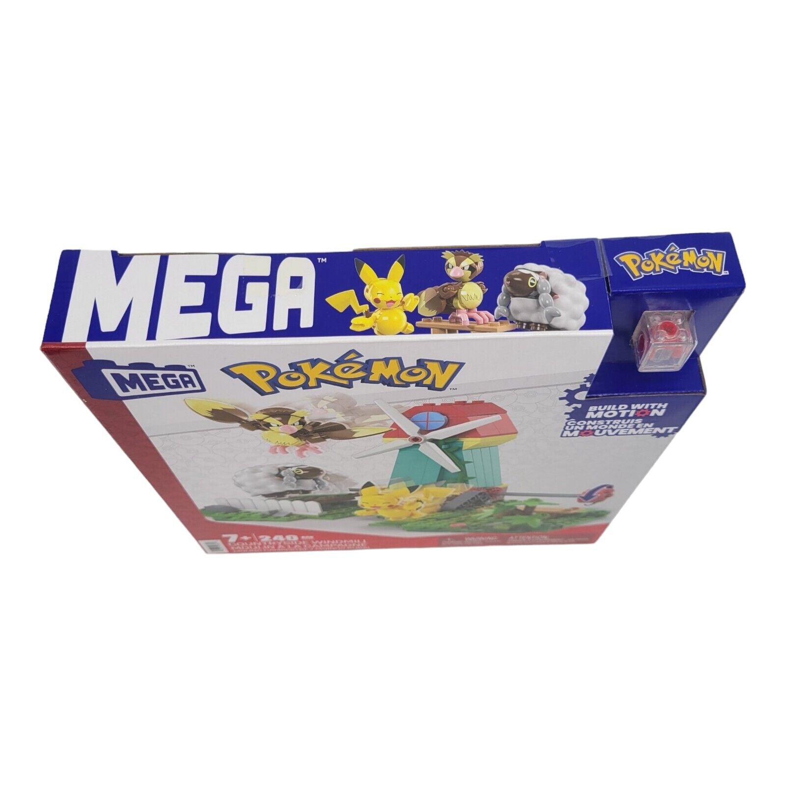 Mega Nintendo Pokemon Motion Countryside Windmill Building Toy 240 Piece Pikachu