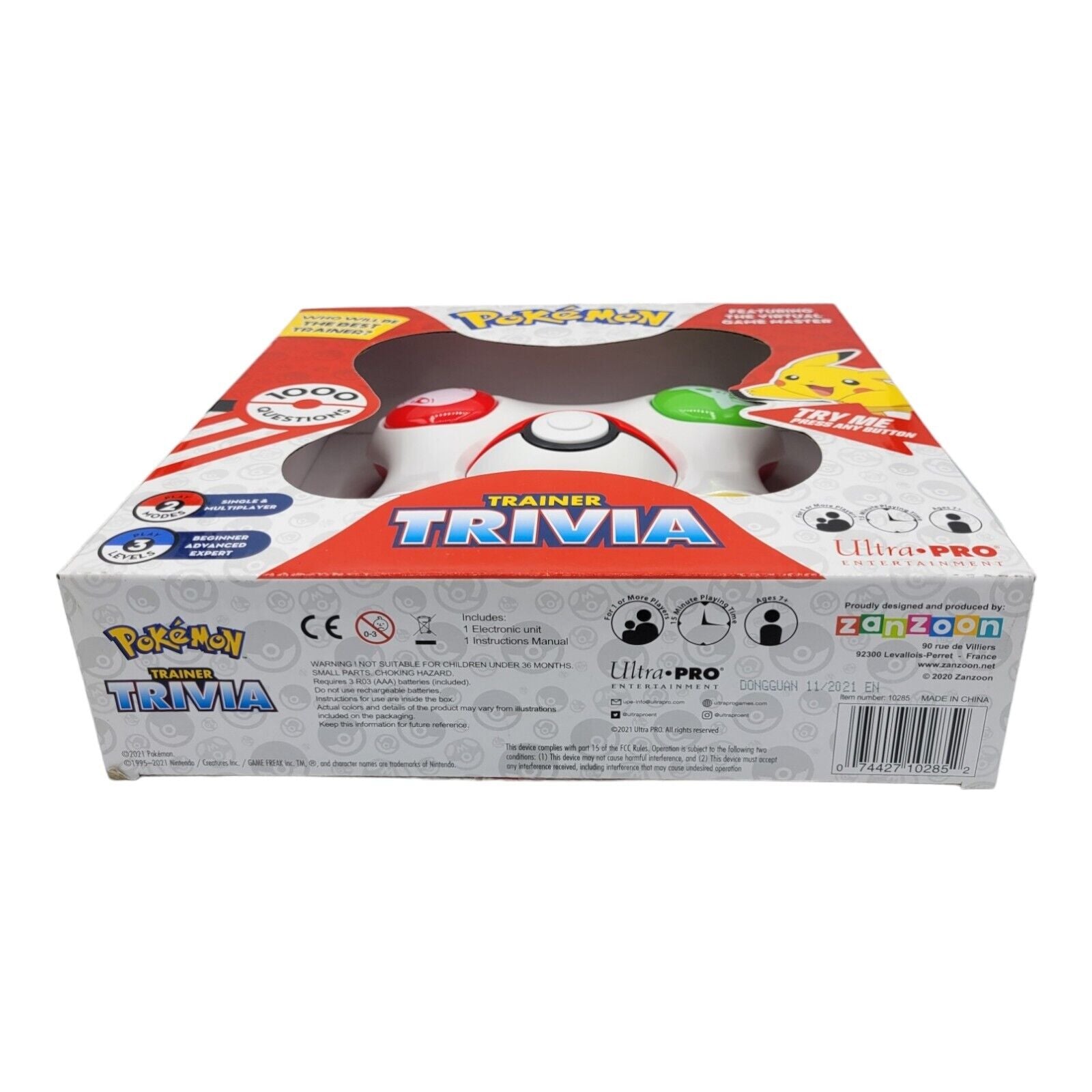 Ultra Pro Nintendo Pokemon Trainer Trivia Game Featuring the Virtual Game Master