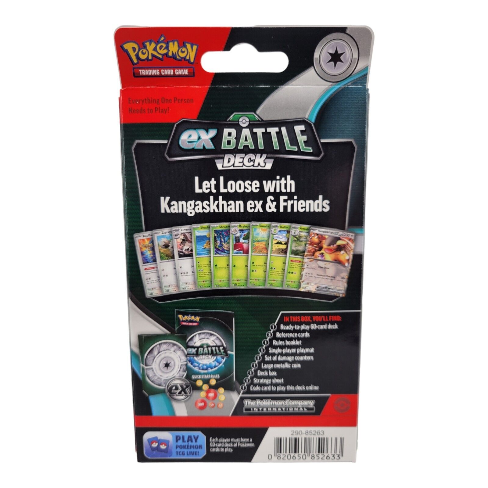 Nintendo Pokemon TCG Kangaskhan ex Battle Deck Factory Sealed Box 60 Card Deck