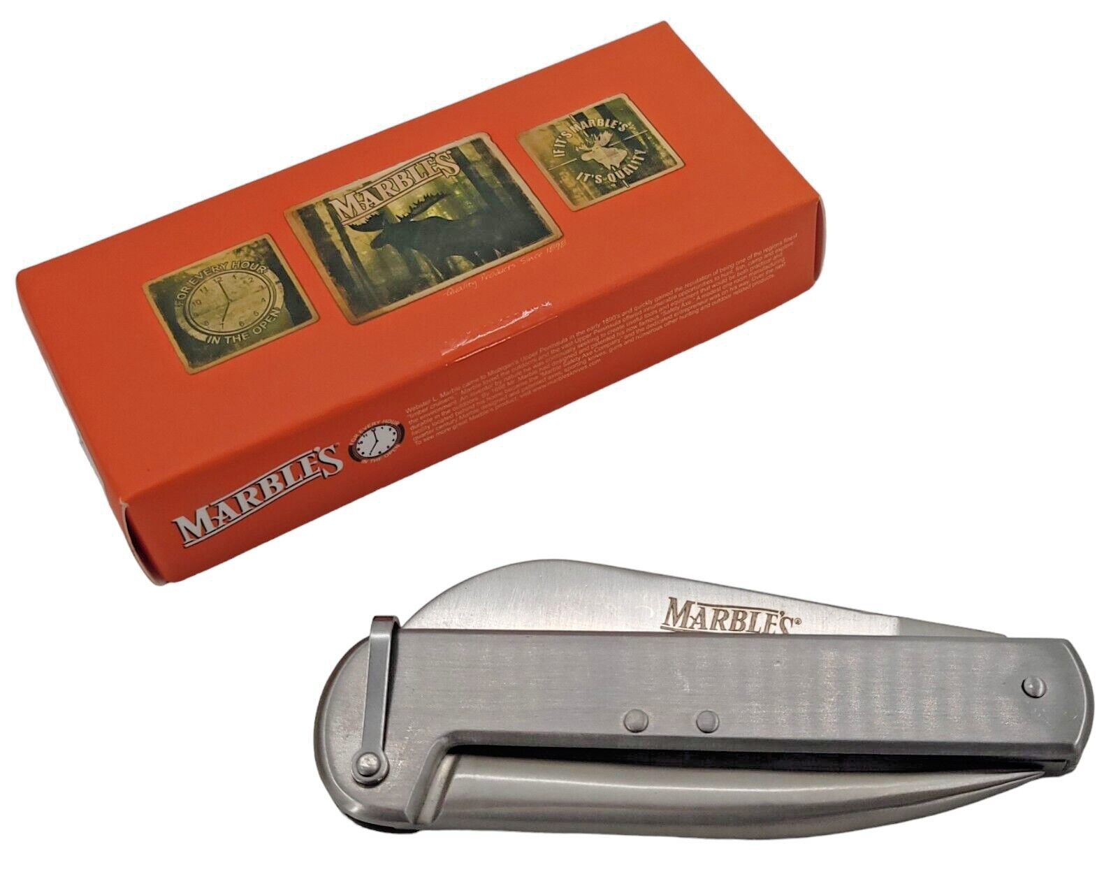 Marbles Marlin Spike Riggers Stainless Steel Pocket Knife Model MR551