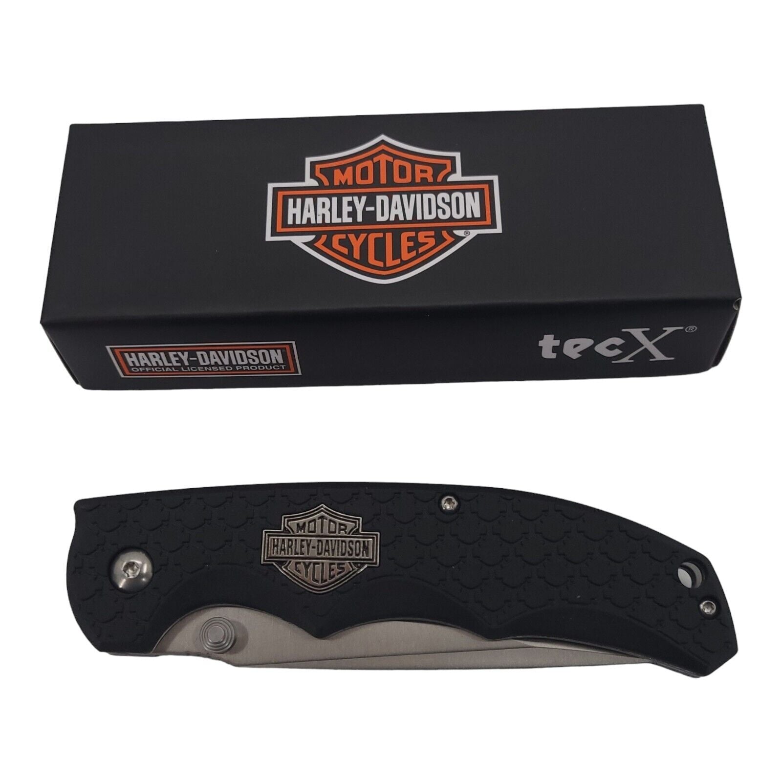 Case Cutlery Harley Davidson Tec X Linerlock Black Folding Pocket Knife 52129