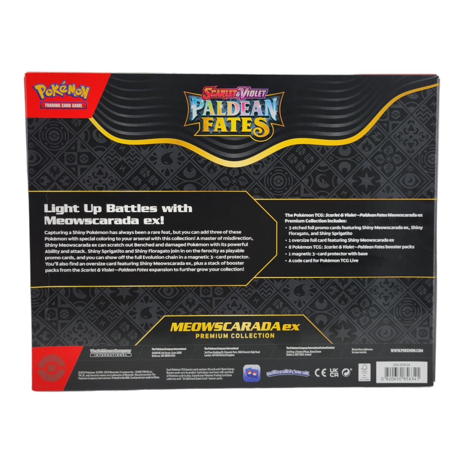 Pokemon TCG Scarlet and Violet 4.5 Paldean Fates EX Premium Collection Box