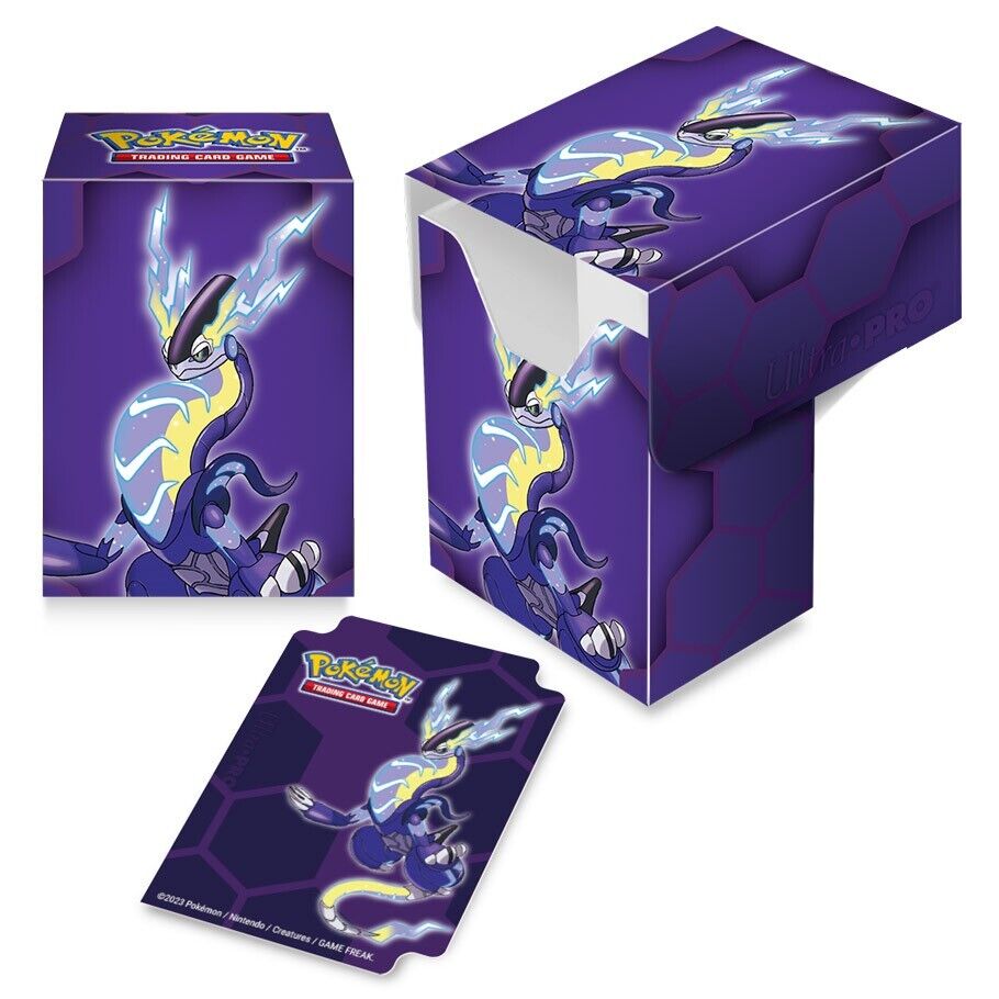 Ultra Pro Nintendo Pokemon Miraidon Deck Box for Collectible Cards with Dividers