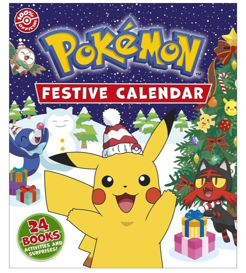 Christmas Pokemon Festive Calendar 2023 by Dorling Kindersley Holiday 24 Books