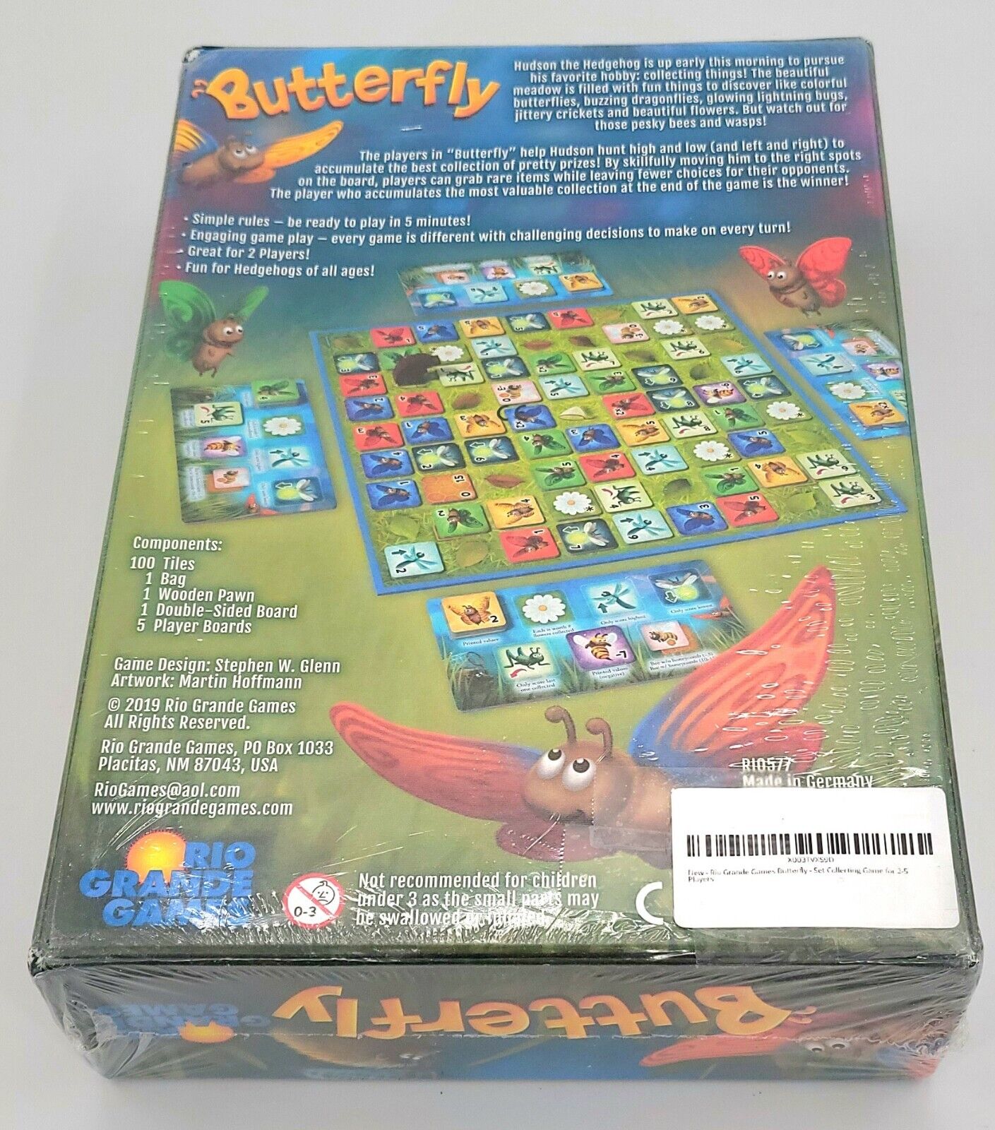 Rio Grande Boardgame Butterfly Box SW