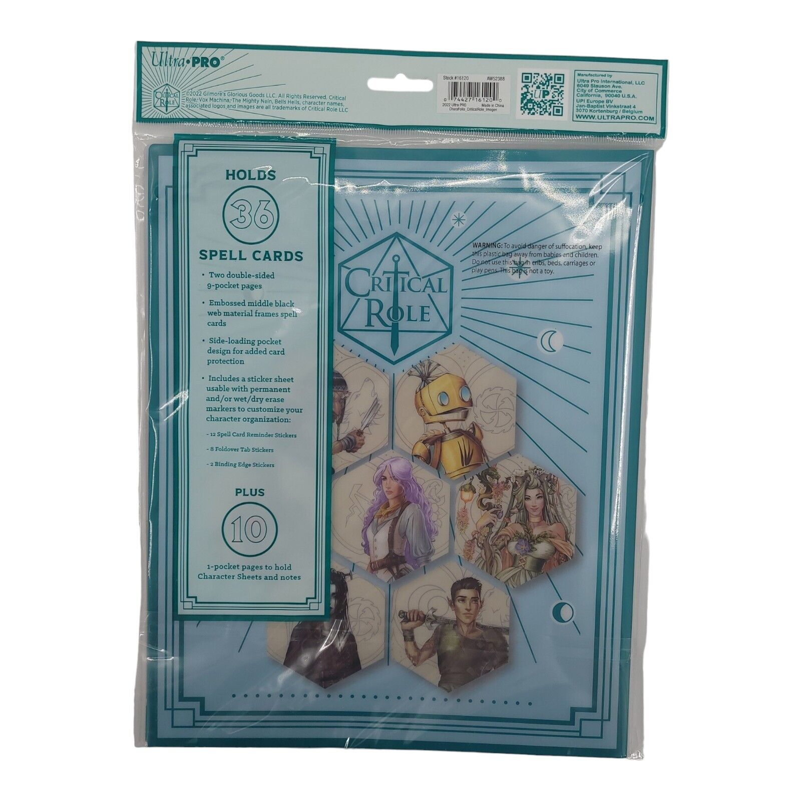 Critical Role Bells Hells Imogen Temult RPG Folio with Stickers