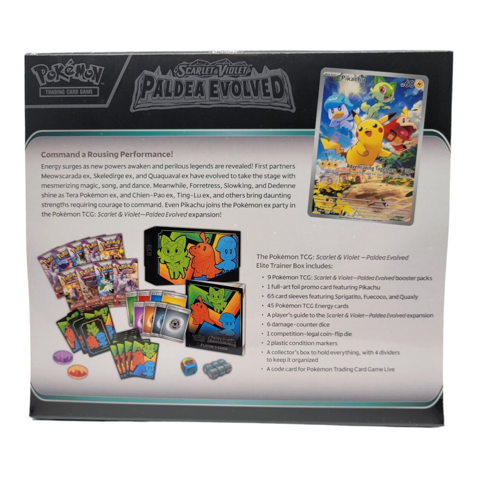 Nintendo Pokemon TCG Scarlet and Violet Paldea Evolved Elite Trainer Box