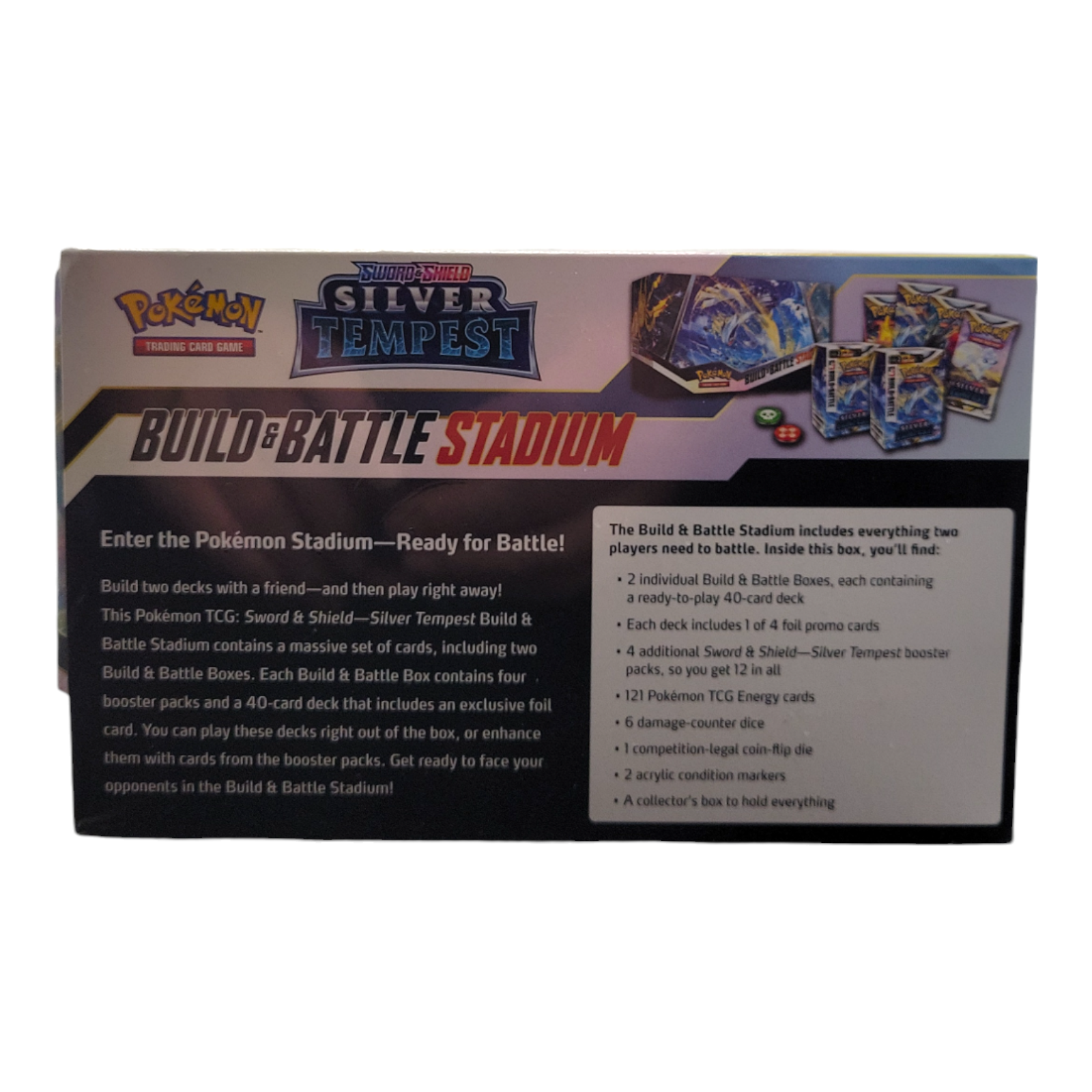 Pokémon TCG Sword & Shield Silver Tempest Build & Battle Stadium 2022