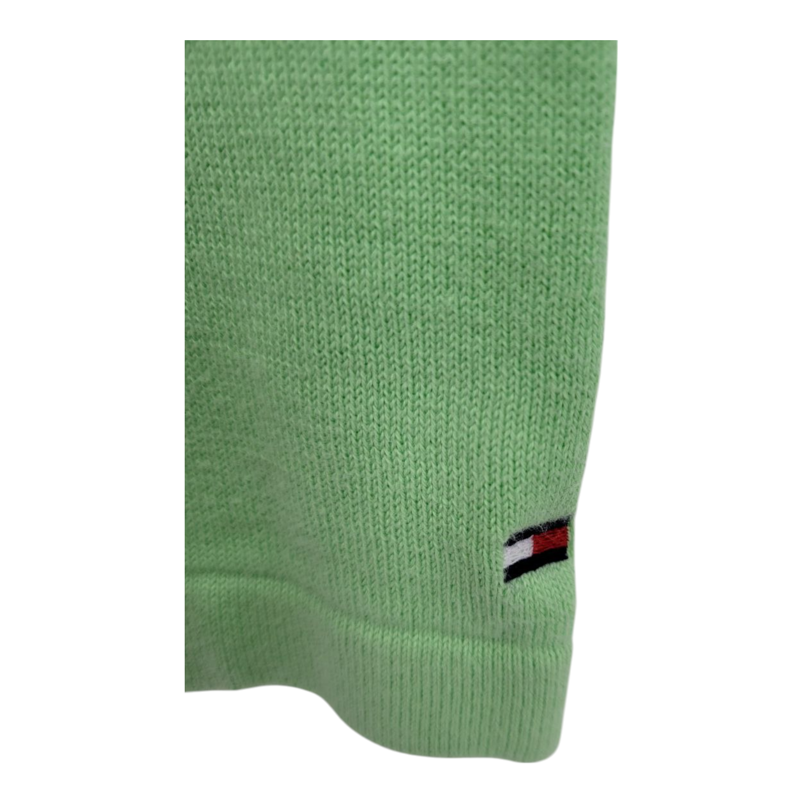 Tommy Hilfiger Golf Sweater Womens Green V-Neck Pullover Long Sleeve Size L