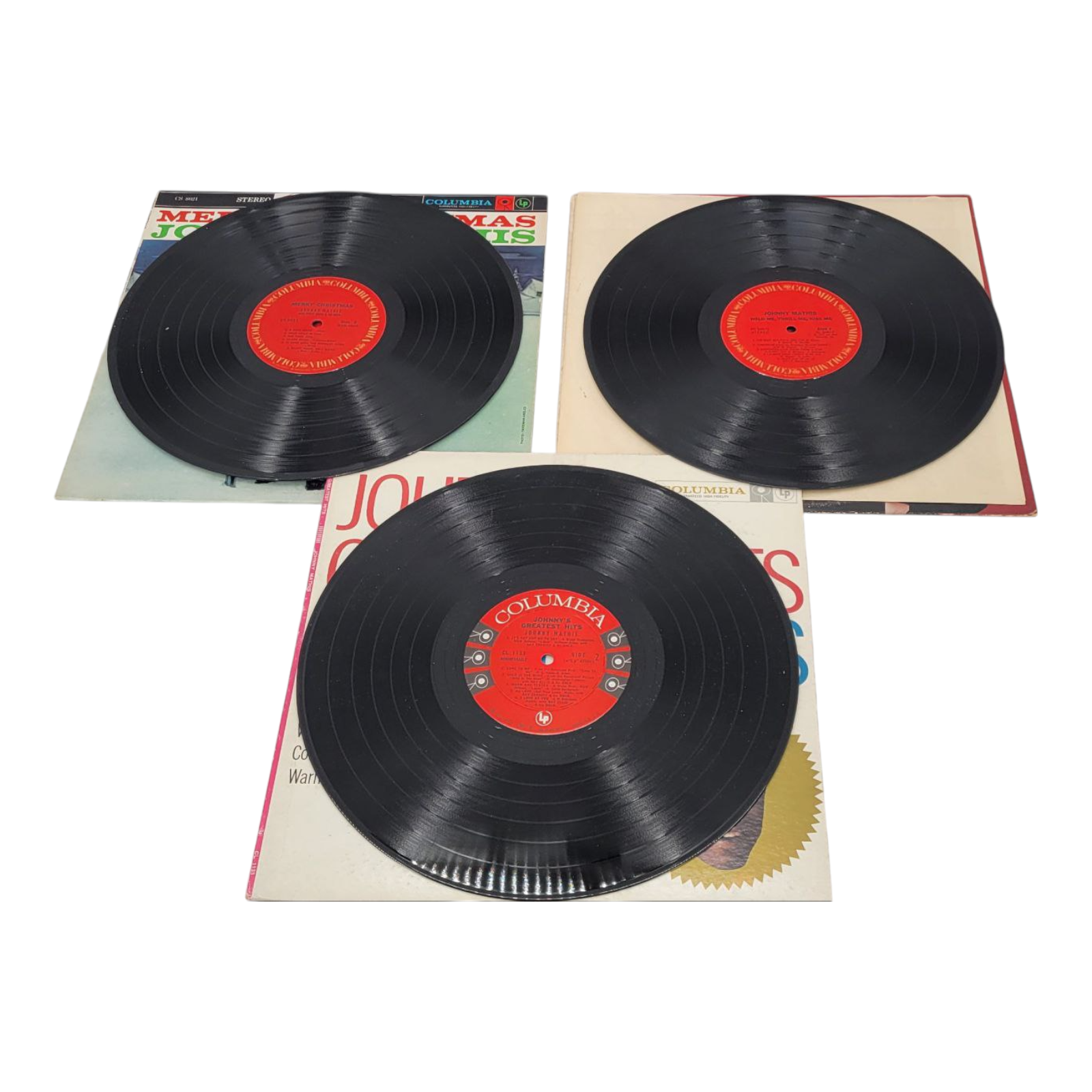 Johnny Mathis Vinyl LP Bundle Merry Christmas Johnnys Greatest Hits and More