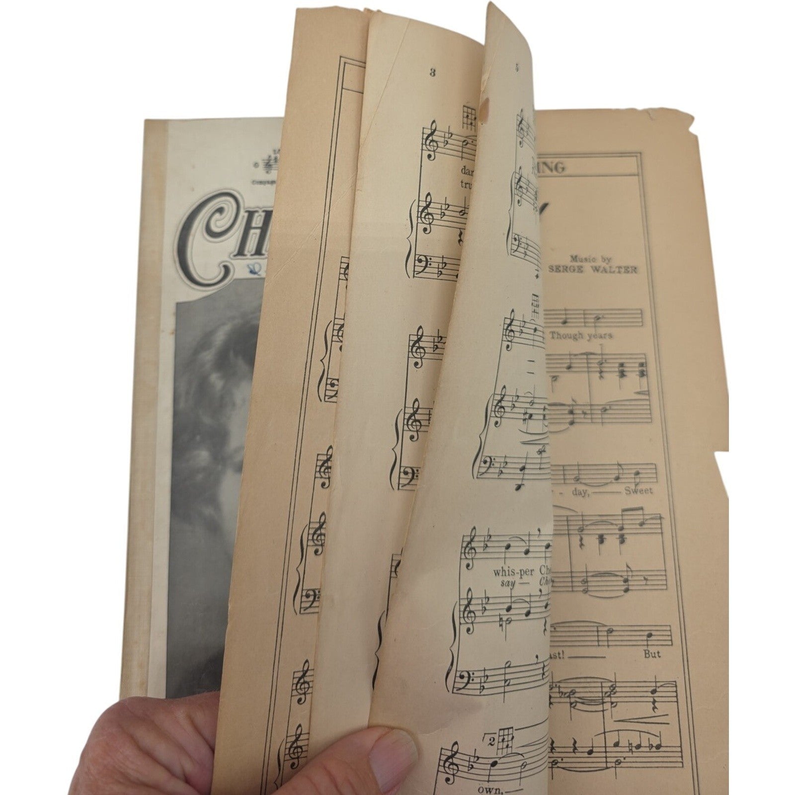 1921 Cherie I Love You Cherie Je T’aime Sheet Music by Lillian Rosedale Goodman