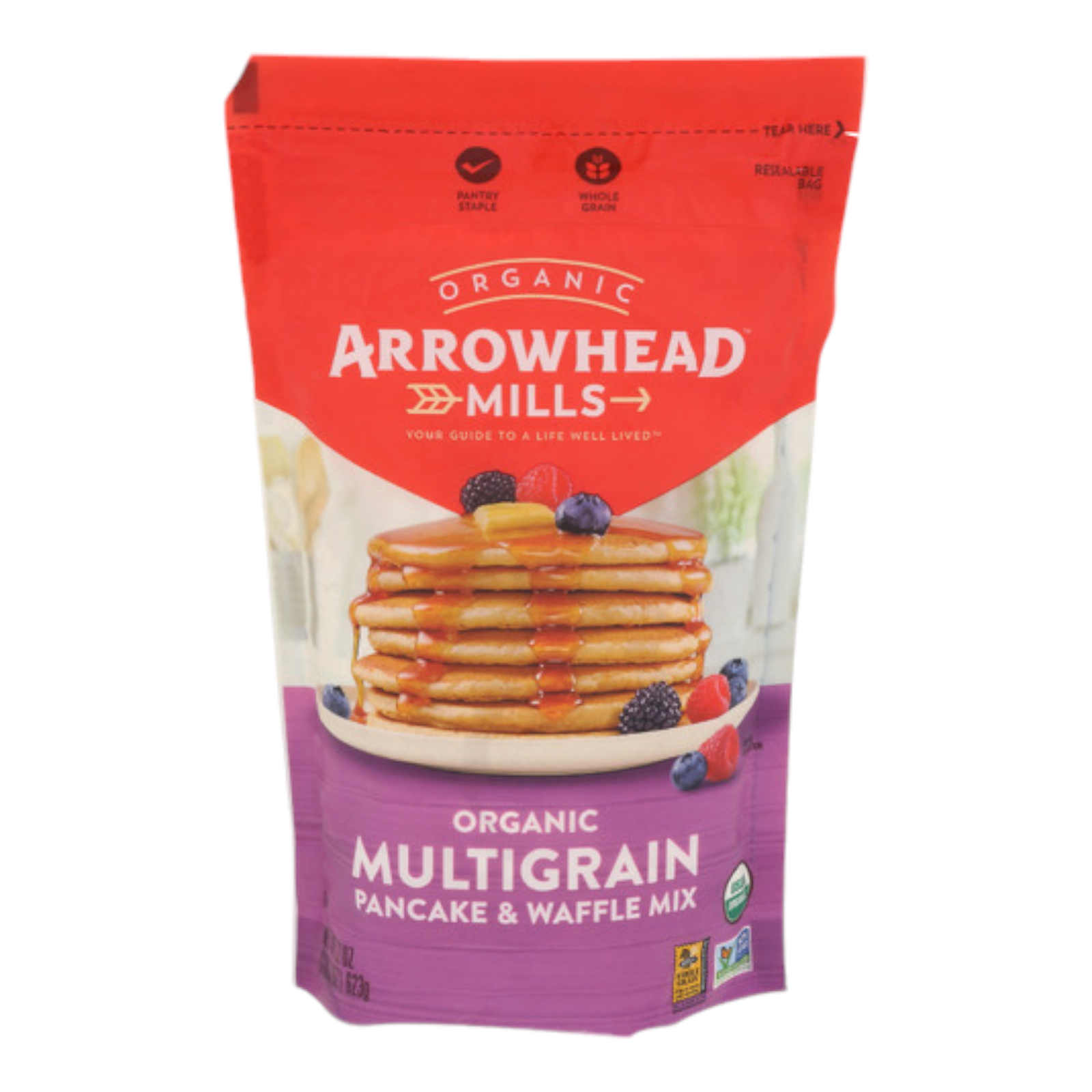 Arrowhead Mills Organic Multigrain Pancake & Waffle Mix 22 oz