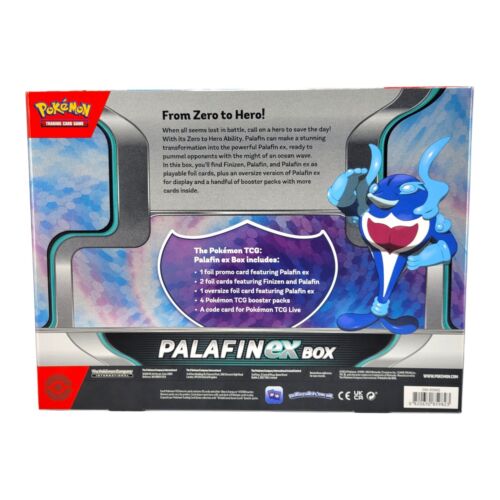 Pokemon TCG Palafin ex Box with Foil Promo Cards and 4 Booster Packs