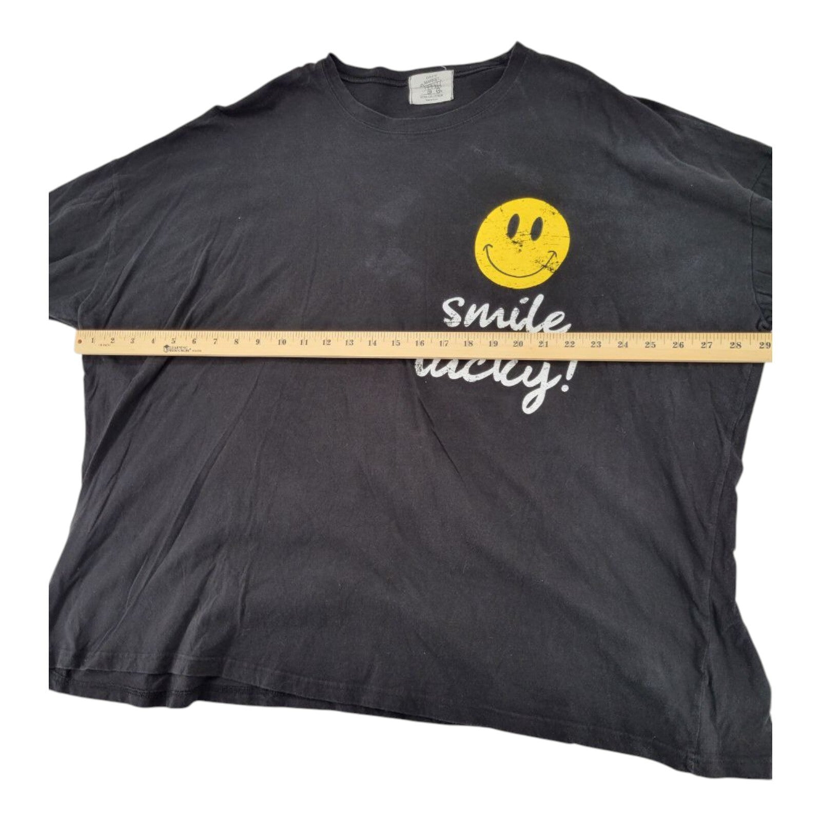 Daily Market Seoul Collection Smile Lucky Graphic Tee Womens Oversized