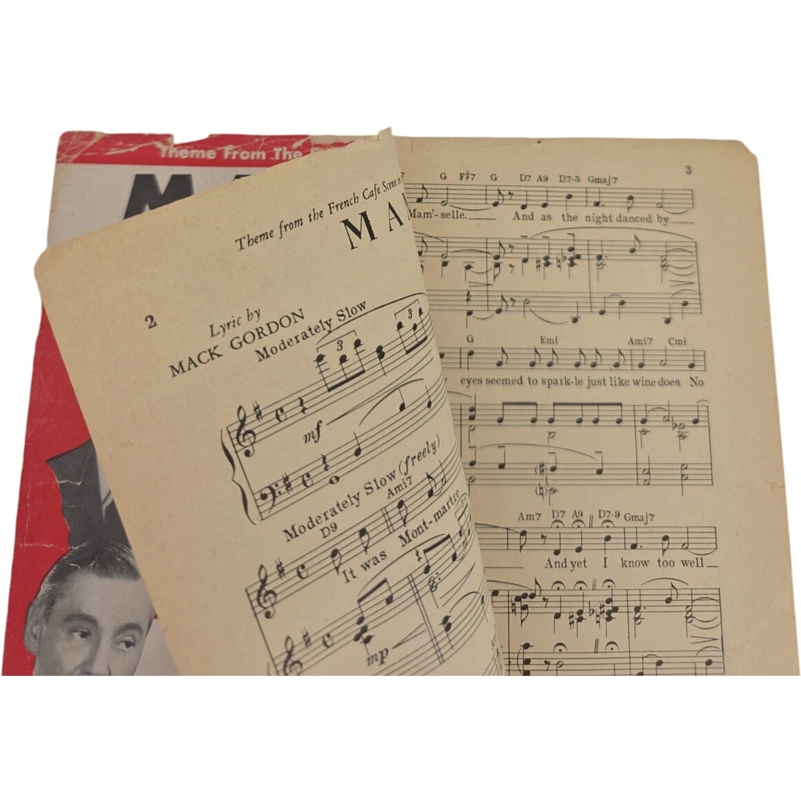 Mam'selle from Razor's Edge 1947 Sheet MusicMack Gordon Edmund Goulding