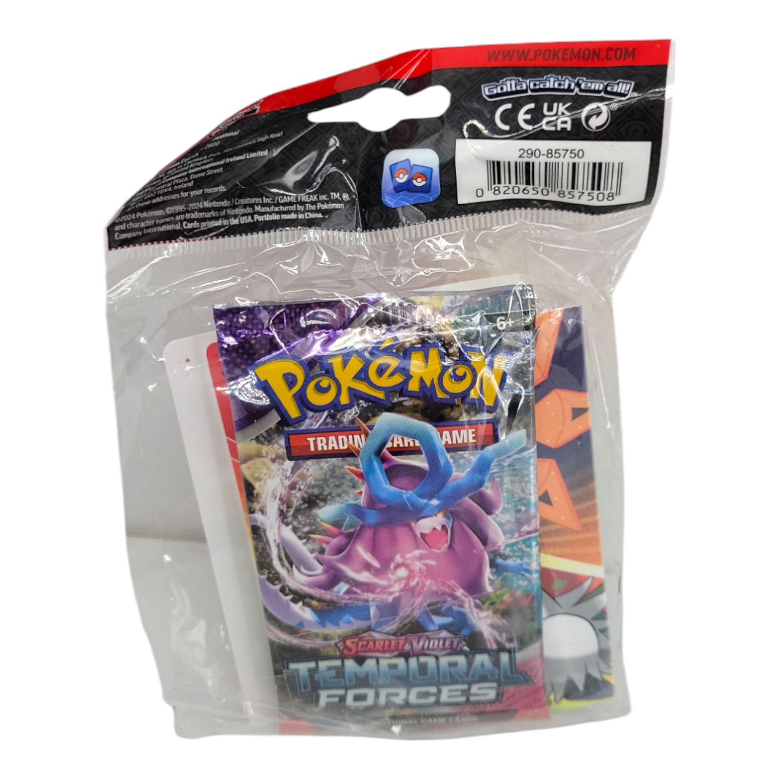 Pokemon 2024 Q2 Mini Portfolio with Booster Pack Holds 60 Cards TCG Accessory