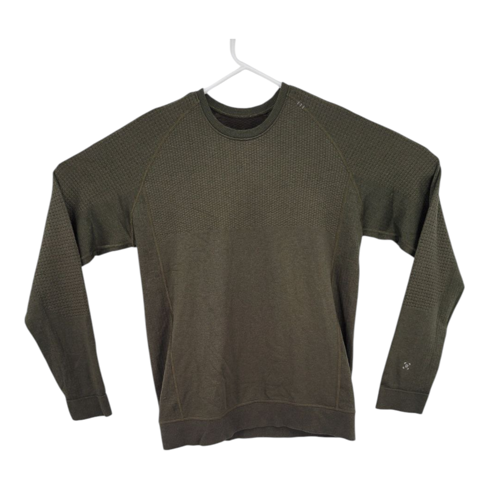 Lululemon Engineered Warmth Olive Green Merino Wool Sweatshirts Mens Size S