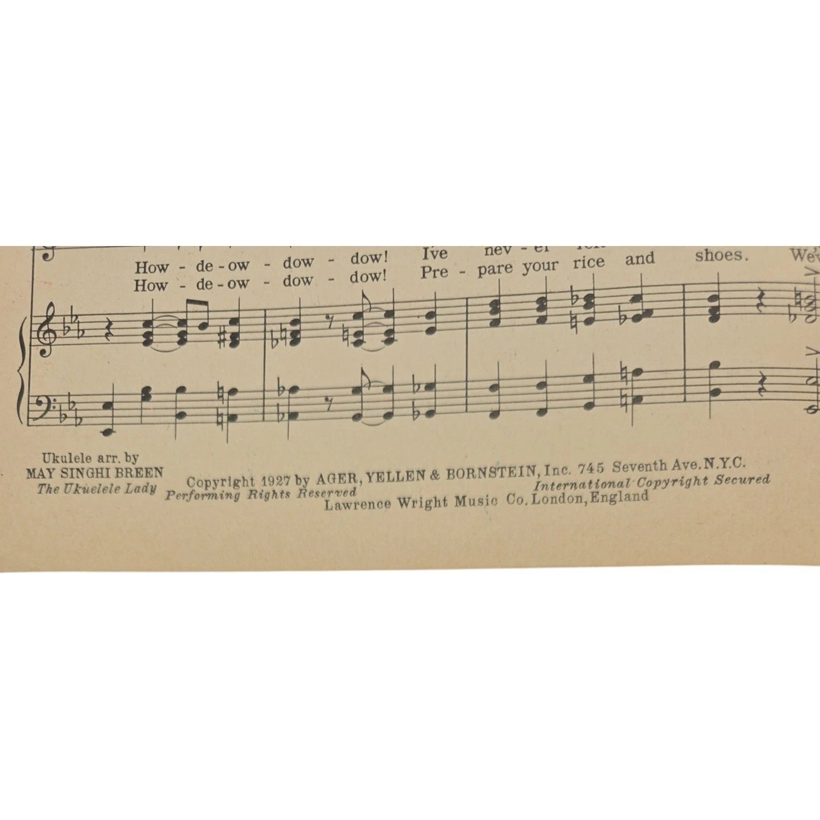 Is She My Girl Friend How-de-ow-dow featured by Doree Leslie Vintage Sheet Music